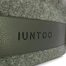 Iuntoo Shopper Grande Caldo Essenziale Grigio Lana Cotta Grigio - 5