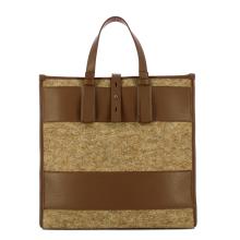 Iuntoo Shopper Grande Caldo Essenziale Fango Lana Cotta Fango - 3