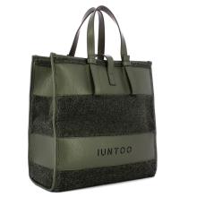 Iuntoo Shopper Grande Orsetto Essenziale Grigio Teddy Grigio - 2