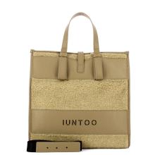 Iuntoo Shopper Grande Orsetto Essenziale Taupe Teddy Taupe - 4