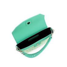 Iuntoo Mini Borsa a mano Essenziale Tweed Azzurro - 5