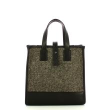Iuntoo New Tote Piccola Nero + Spigato Nero - 3