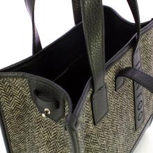 Iuntoo New Tote Piccola Nero + Spigato Nero - 5
