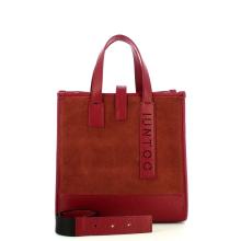 Iuntoo New Tote Piccola Bordeaux + Camoscio Bordeaux - 4