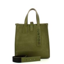 Iuntoo New Tote Piccola Verde + Camoscio Verde - 4