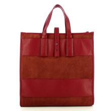 Iuntoo New Tote Grande Bordeaux + Camoscio Bordeaux - 3