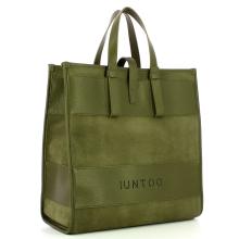Iuntoo New Tote Grande Verde + Camoscio Verde - 2