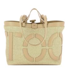 Iuntoo Shopping Sibilla Media Logo Raffia Naturale+Cammello - 3
