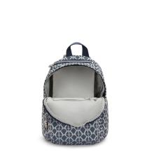 Kipling Zainetto Delia Mini Navy Sign Jacquard - 5