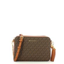 Michael Kors Borsa a tracolla Ginny logata Brown - 1