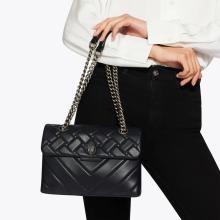 KUGE Borsa a spalla Kensington Bag Large Black Comb - 2