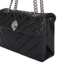 KUGE Borsa a spalla Kensington Bag Large Black Comb - 6