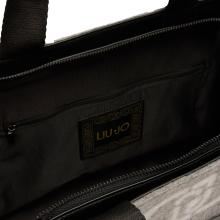 Liu Jo Shopping bag grande in feltro Grey Cloud - 5