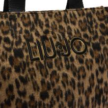 Liu Jo Shopping bag grande con logo Brown Animalier - 4
