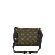Liu Jo Borsa a spalla Media Monogram Black - 3