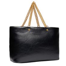 Liu Jo Tote bag LaPuffy grande con catena Black - 3