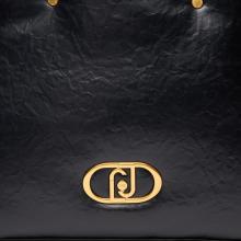 Liu Jo Tote bag LaPuffy grande con catena Black - 4