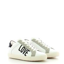 Love Moschino Sneakers con logo e inserti in suede - 2