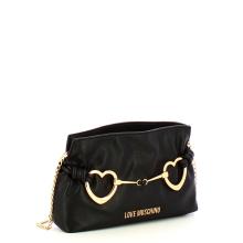 Love Moschino Clutch Laminata Hearts Nero - 2