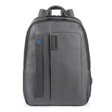 Piquadro Zaino Porta PC Pulse P16 14" Chevron Grigio - 1