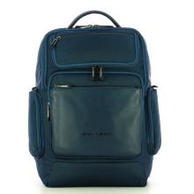 Piquadro Zaino Fast-Check Porta PC in tessuto riciclato Macbeth 15.6 - 1