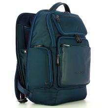 Piquadro Zaino Fast-Check Porta PC in tessuto riciclato Macbeth 15.6 - 3