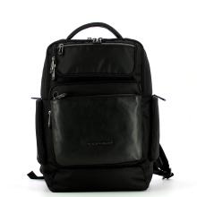 Piquadro Zaino Fast-Check Porta PC in tessuto riciclato Macbeth 15.6 - 1