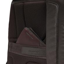 Piquadro Zaino Porta PC Black Square 15.6" Testa Di Moro - 5