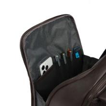 Piquadro Zaino Porta PC Black Square 15.6" Testa Di Moro - 9