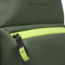 Piquadro Zaino Porta PC Corner 2.0 14" Verde - 5