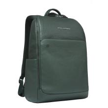 Piquadro Zaino Porta PC Black Square 14" Verde Verde - 2