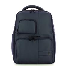 Piquadro Zaino Gommato Porta PC 14" Blu - 1