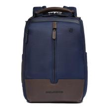 Piquadro Marcel 14.0 Blu Testa Moro Laptop Backpack - 1