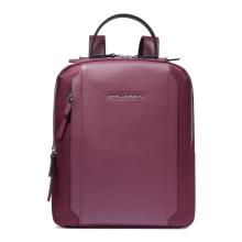Piquadro Lyra Bordeaux Small Backpack with 12.9" tablet sleeve - 1