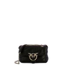 Pinko Mini Borsa a tracolla Love Puff Nero Old Silver - 1