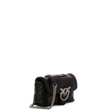 Pinko Mini Borsa a tracolla Love Puff Nero Old Silver - 2