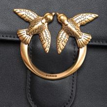 Pinko Borsa a tracolla Love One Classic Nero Antique Gold - 4