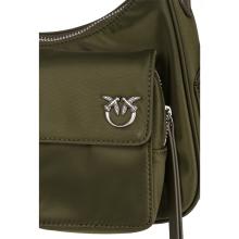 Pinko Borsa a spalla Cargo Piantagione Shiny Nickel - 4