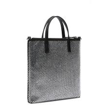 Pinko Mini Shopper Strass Jewel Nero Canna Di Fucile - 3