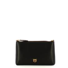 Pinko Pochette Mini Flat Horizontal Nero Antique Gold - 1