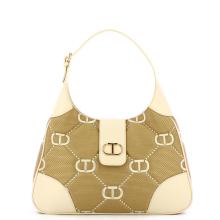 Twin Set Hobo Bag Palermo con ricamo Oval T Neve - 1