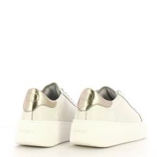 Twin Set Sneakers Flatform Bianco Ottico Oro - 3