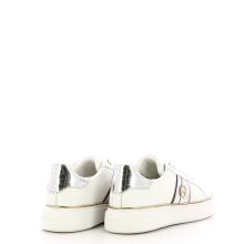 Twinset Sneakers in pelle Oval T Bic. Ottico Argento - 3