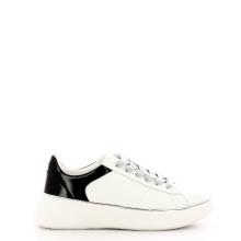 Twinset Sneakers in pelle Oval T Bic. Ottico Nero - 1