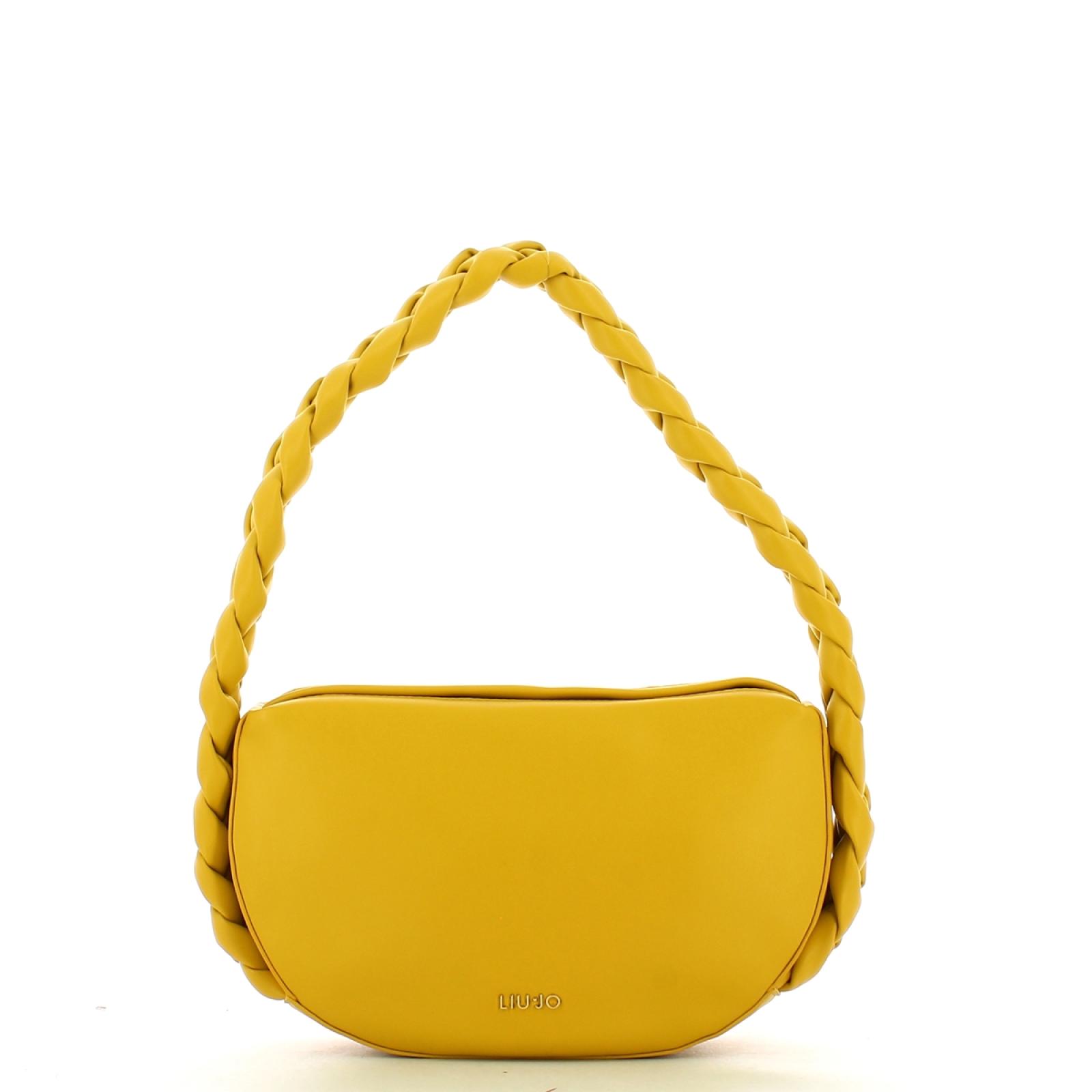 Liu Jo Borsa a tracolla con logo monogram Light Yellow - 1