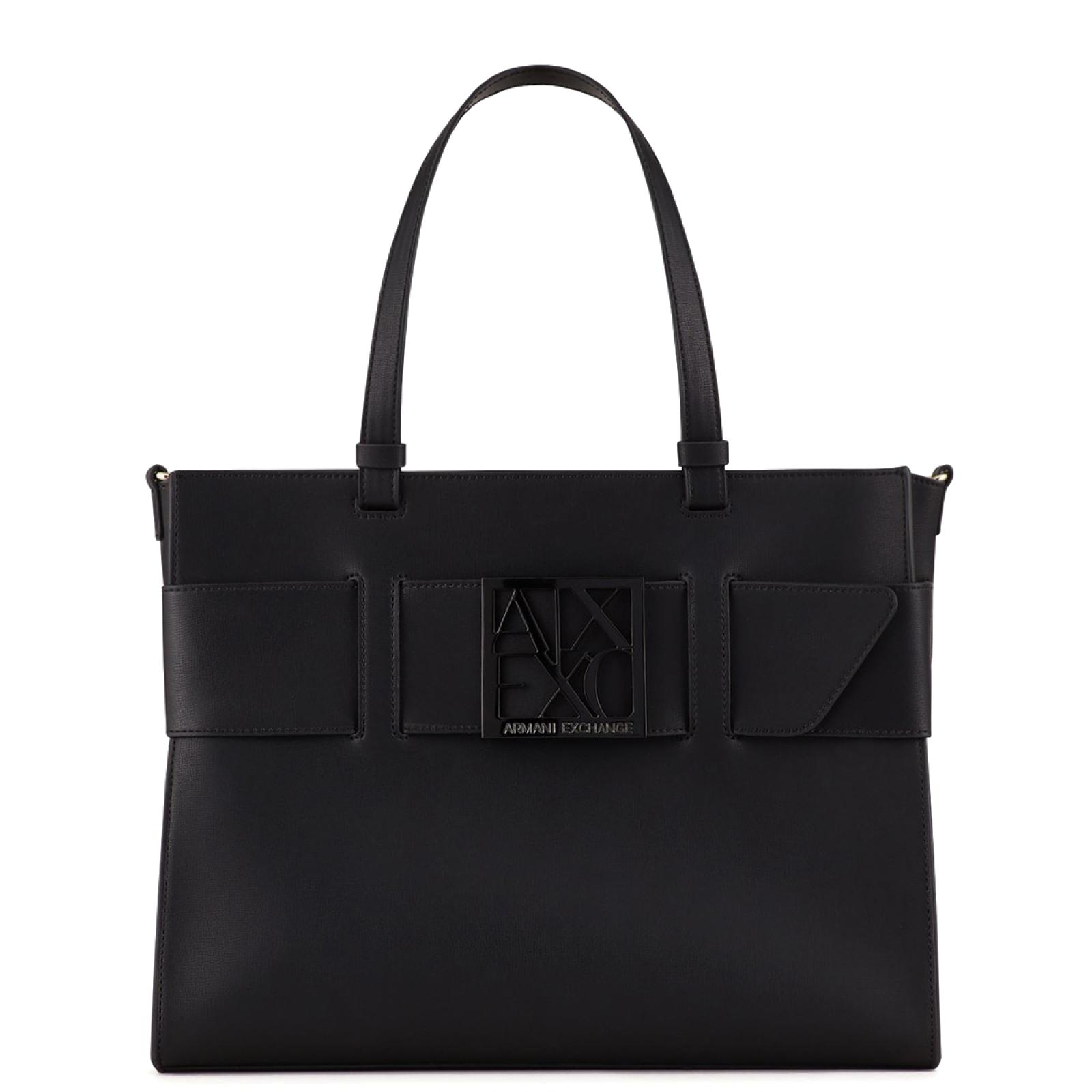 Armani Exchange Borsa a mano Grande con fibbia Nero - 1