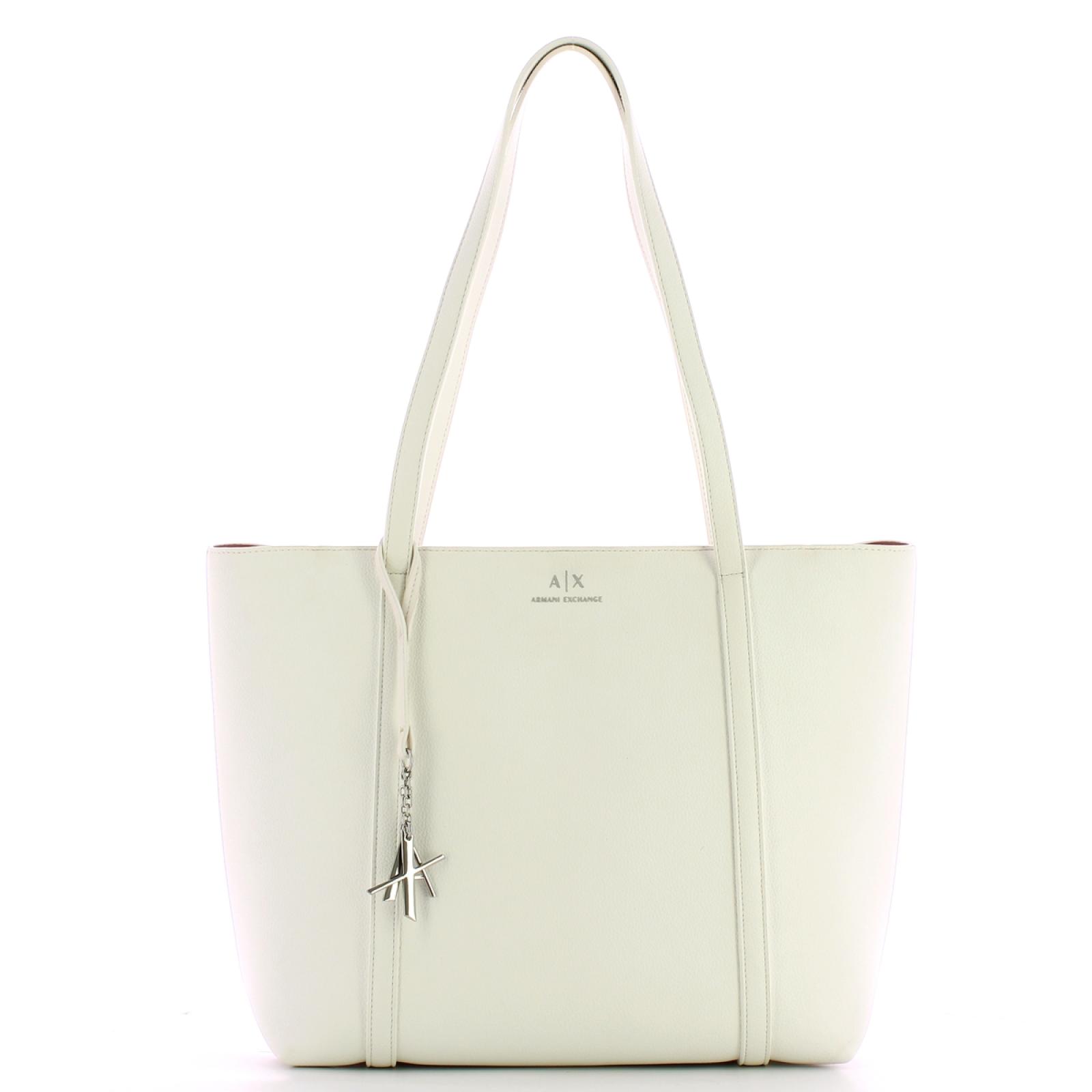 Armani Exchange Shopper con logo Bianco - 1