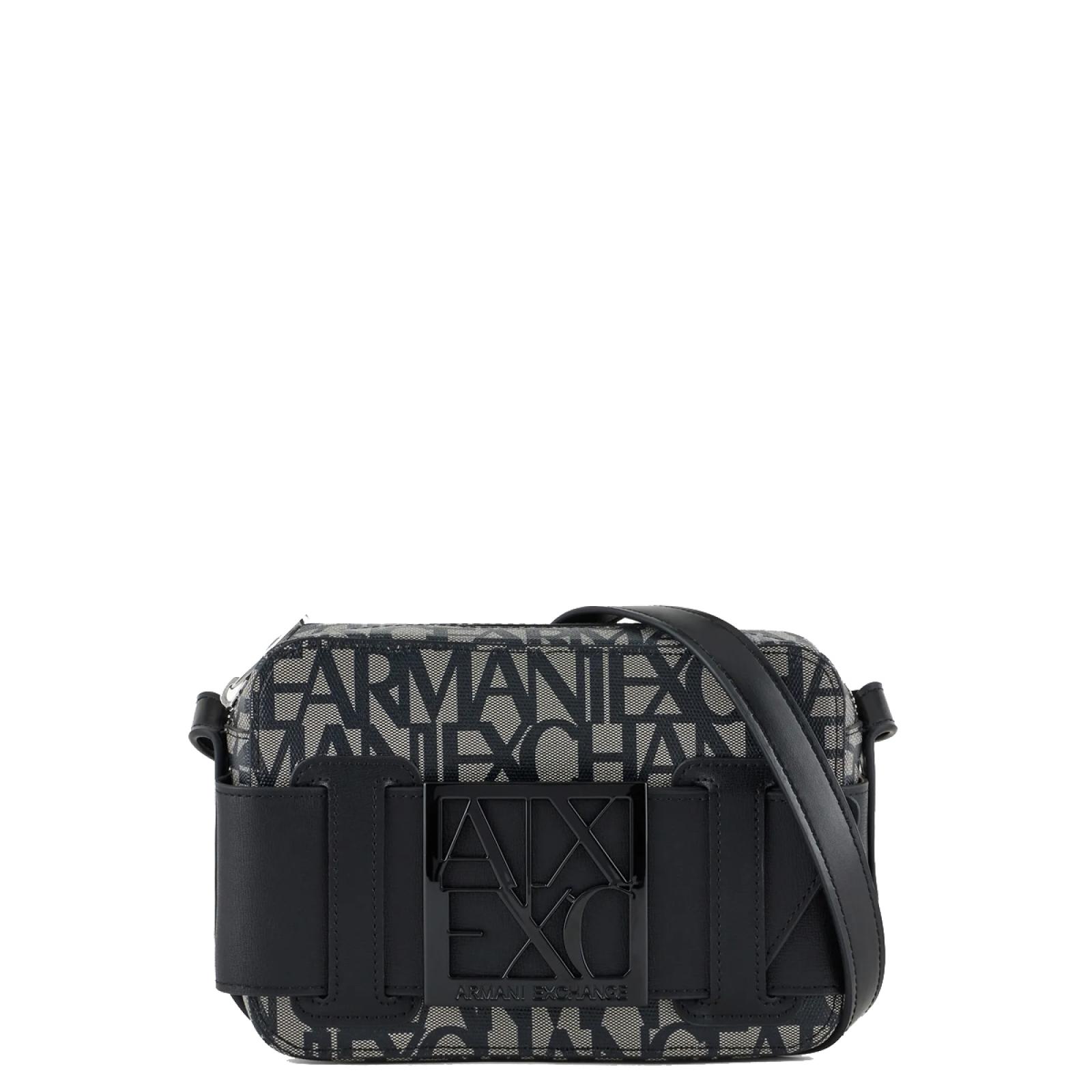 Armani Exchange Camera Case logata con fibbia Beige Nero - 1