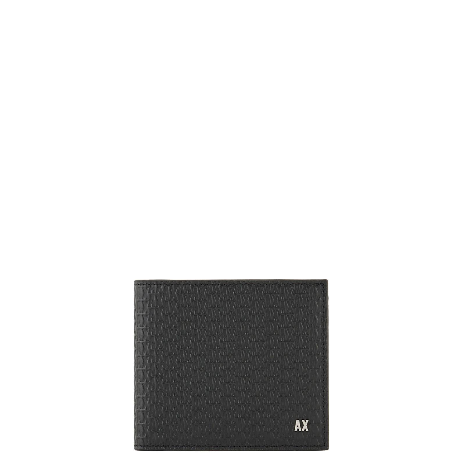 Armani Exchange Portafoglio logato in pelle Nero - 1