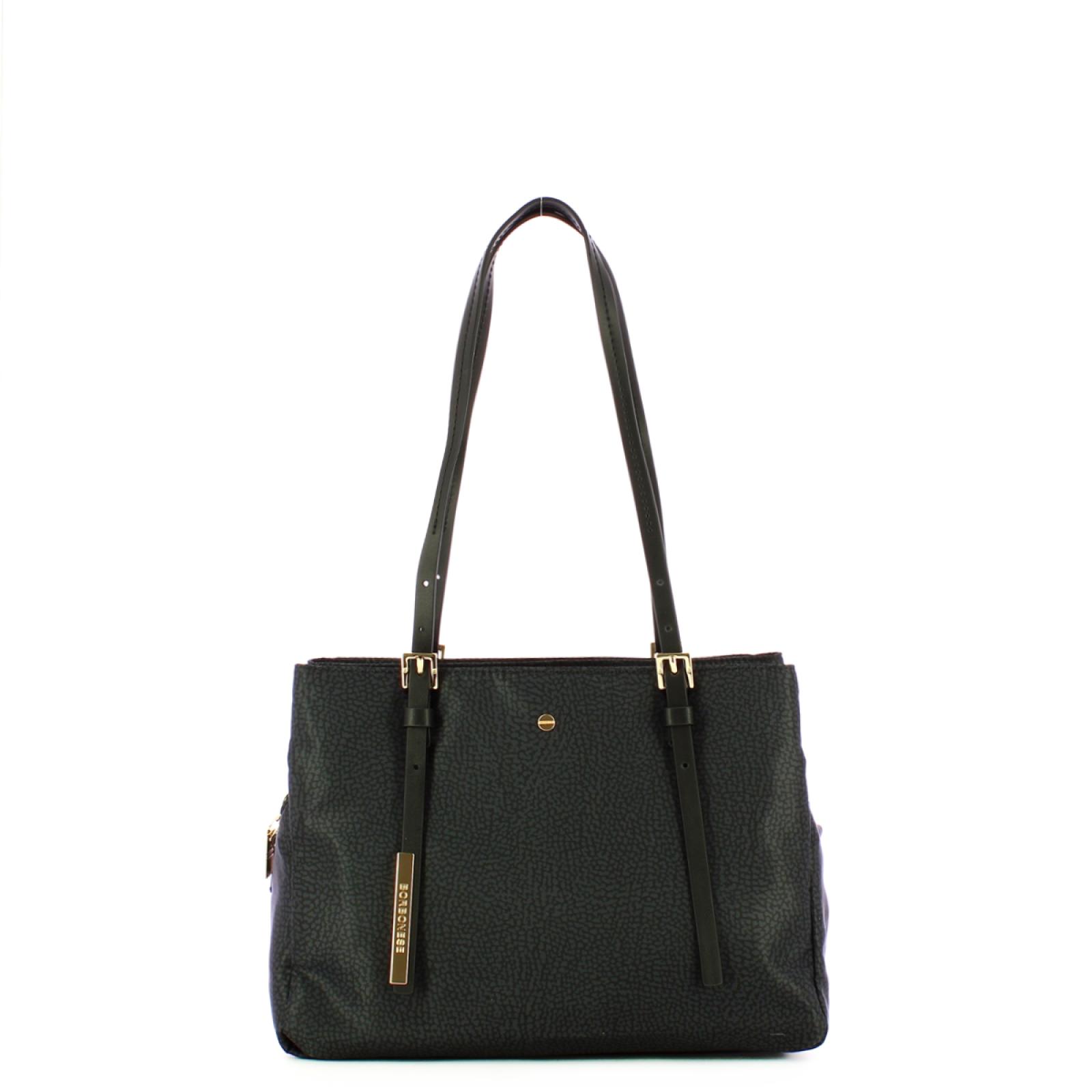 Borbonese Borsa a spalla Medium Dark Black - 1